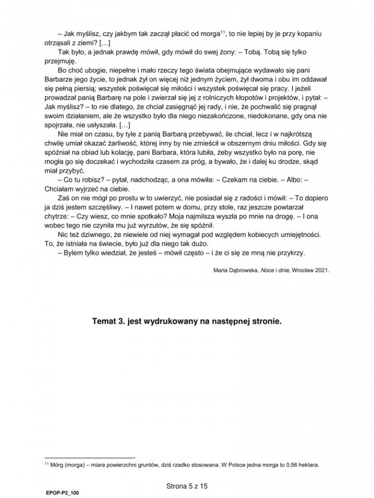 Matura 2022. Arkusz egzaminacyjny z języka polskiego
