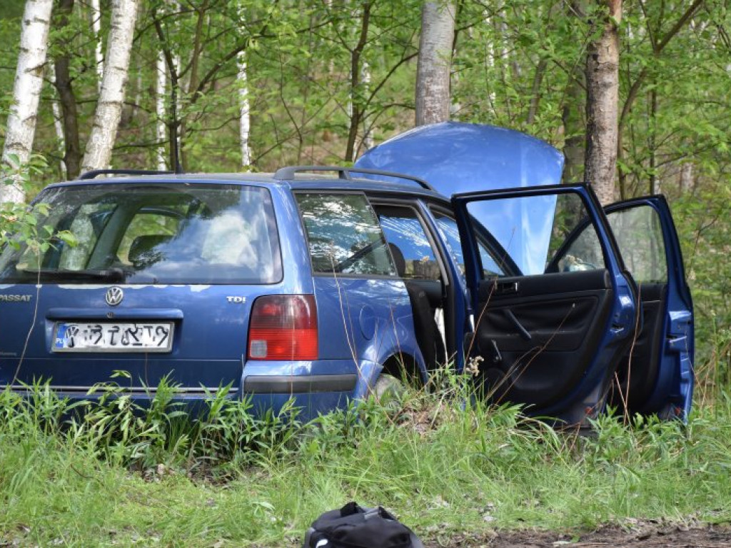 Groźny wypadek na drodze Dąbrowica - Chmielów [zdjęcia]