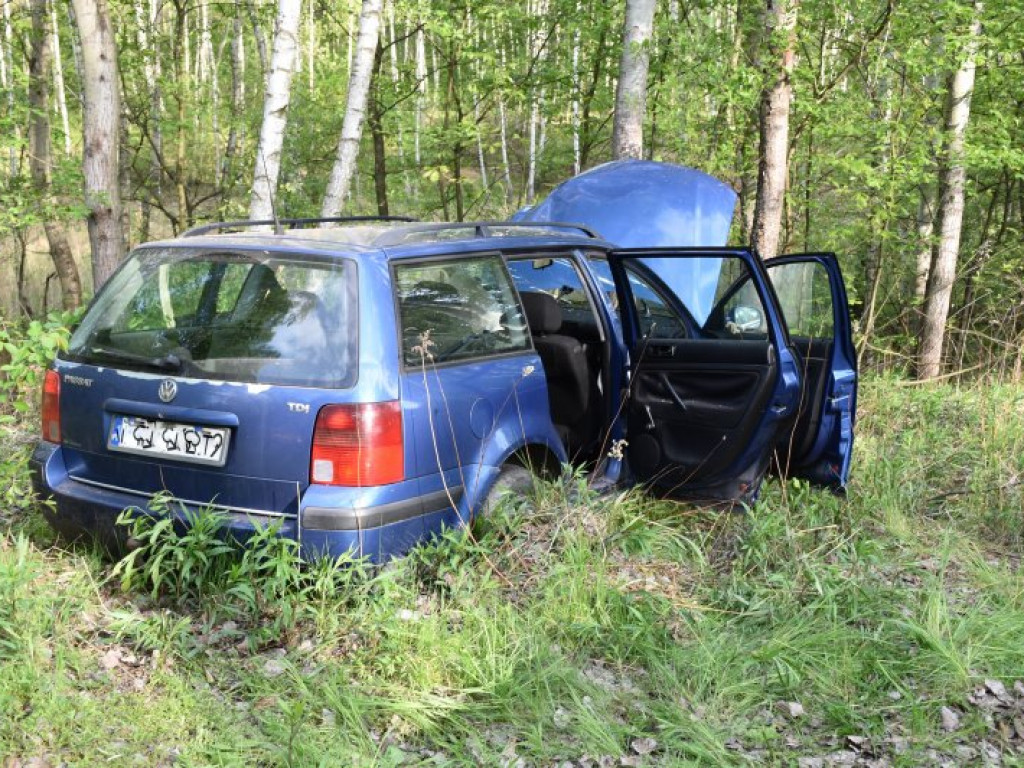 Groźny wypadek na drodze Dąbrowica - Chmielów [zdjęcia]