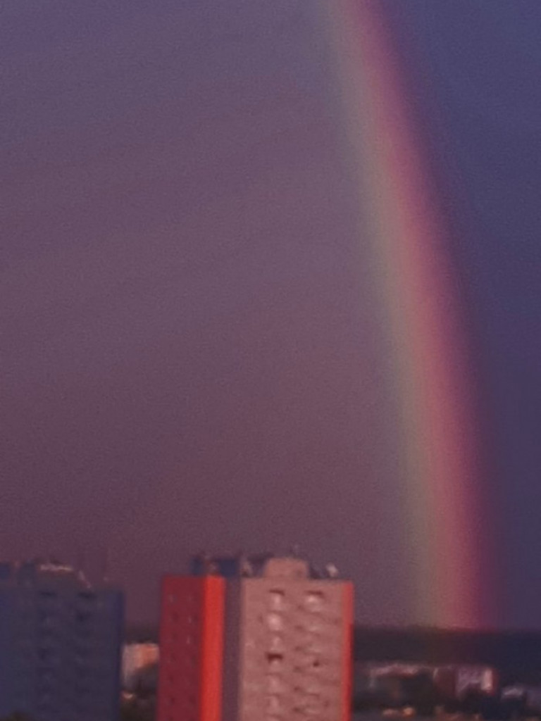 Tęcza nad Tarnobrzegiem. Zdjęcia naszych Czytelników [zdjęcia]