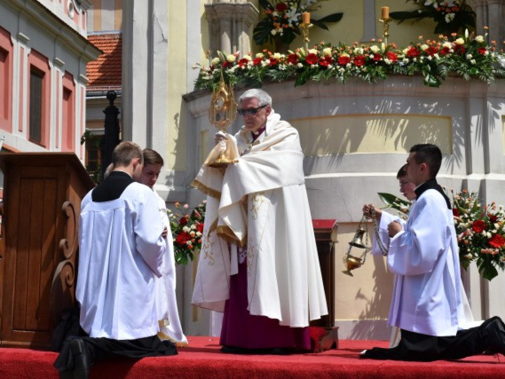 Tłumy sandomierzan na procesji Bożego Ciała [zdjęcia]