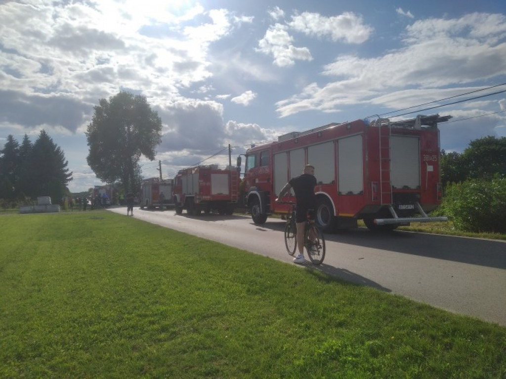 Śmiertelny wypadek w Baranowie Sandomierskim [zdjęcia]