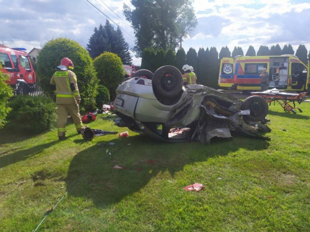 Śmiertelny wypadek w Baranowie Sandomierskim [zdjęcia]