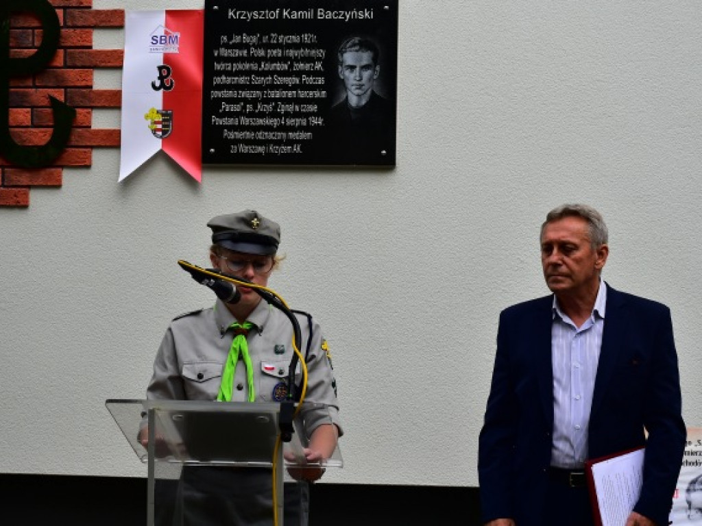 Sandomierzanie uczcili Krzysztofa Kamila Baczyńskiego i innych powstańców warszawskich [zdjęcia]