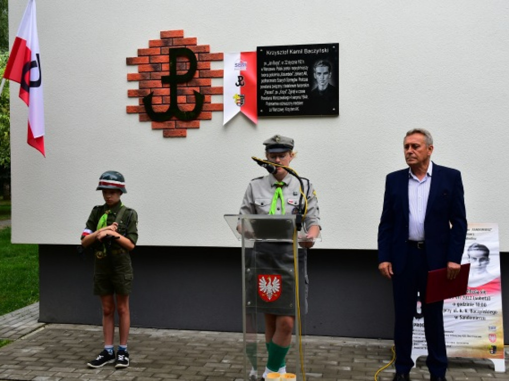 Sandomierzanie uczcili Krzysztofa Kamila Baczyńskiego i innych powstańców warszawskich [zdjęcia]
