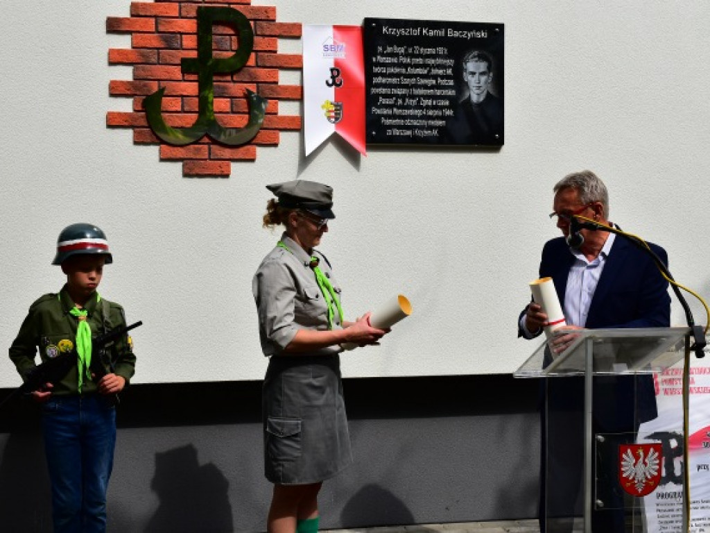 Sandomierzanie uczcili Krzysztofa Kamila Baczyńskiego i innych powstańców warszawskich [zdjęcia]