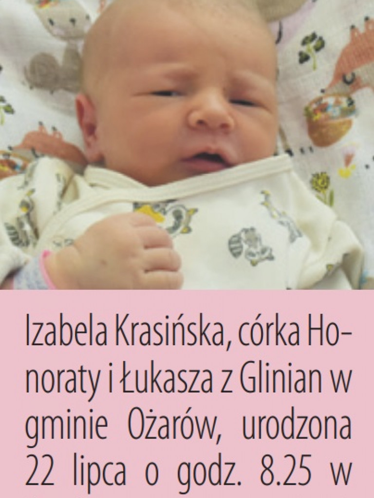 Zdjęcia dzieci, które urodziły się ostatnio w Tarnobrzegu i Sandomierzu