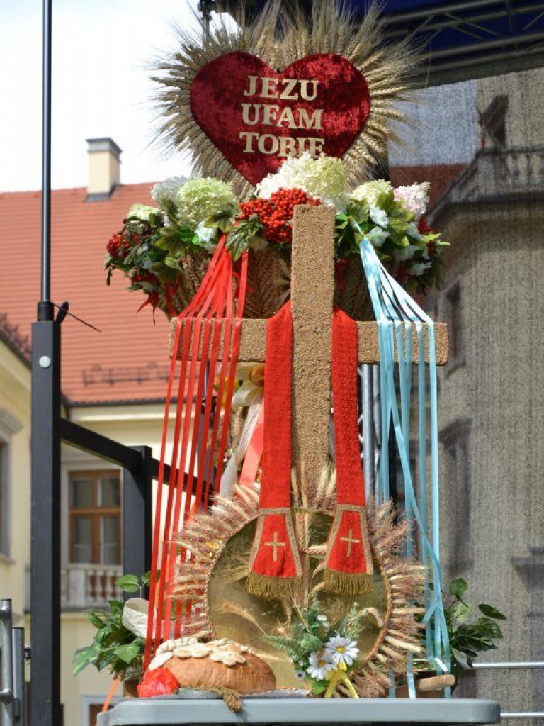 Dożynkowy festyn przed Zamkiem Tarnowskich w Tarnobrzegu [zdjęcia]