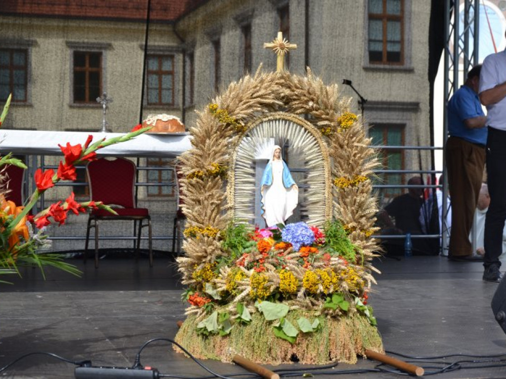 Dożynkowy festyn przed Zamkiem Tarnowskich w Tarnobrzegu [zdjęcia]