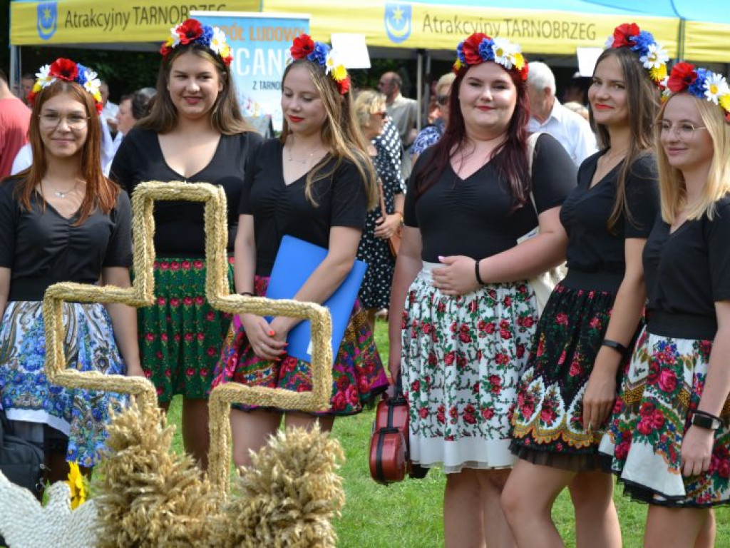 Dożynkowy festyn przed Zamkiem Tarnowskich w Tarnobrzegu [zdjęcia]