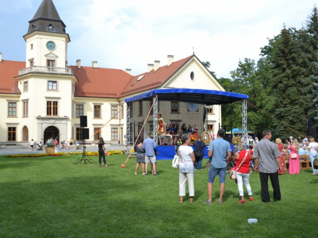 Dożynkowy festyn przed Zamkiem Tarnowskich w Tarnobrzegu [zdjęcia]