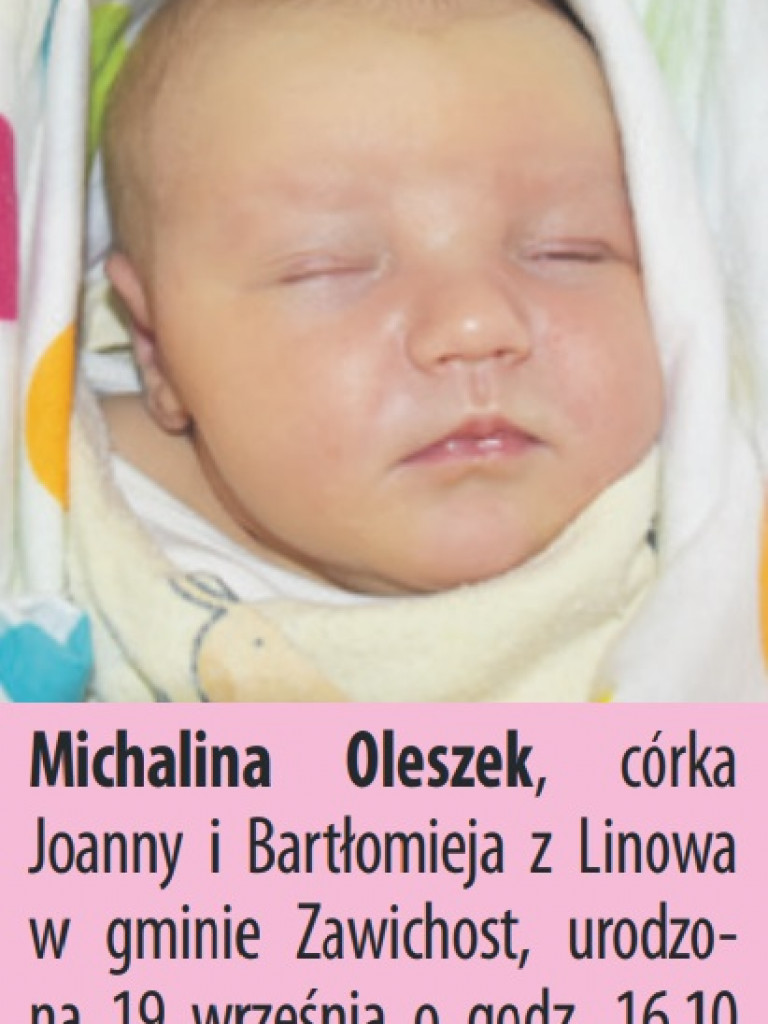 Zdjęcia dzieci, które urodziły się ostatnio w Tarnobrzegu i Sandomierzu