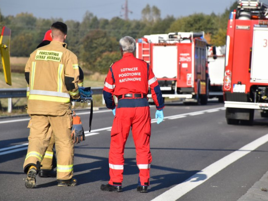 Wypadek na DK9 w Chmielowie - nowe zdjęcia i nagranie wideo z miejsca zdarzenia