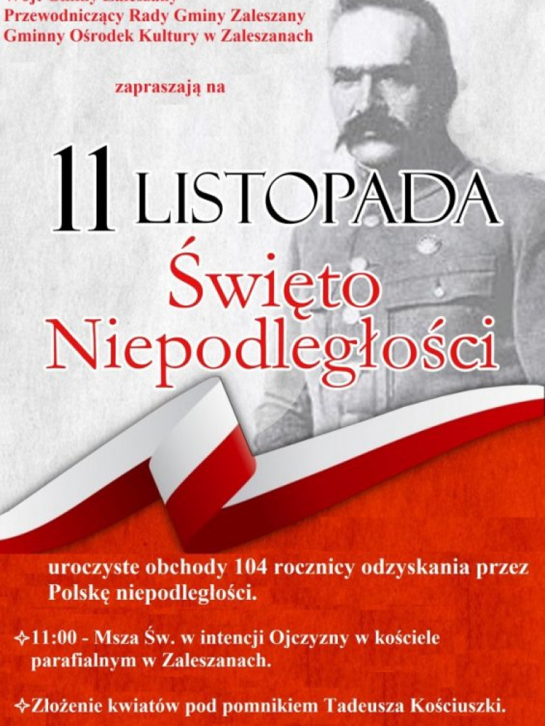 104 rocznica odzyskania niepodległości w Stalowej Woli i powiecie stalowowolskim