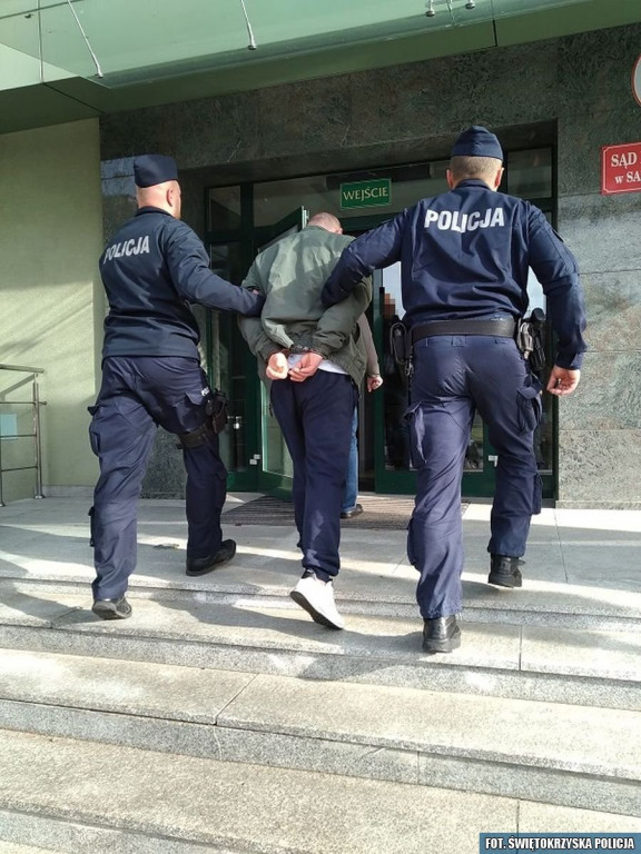 Zatrzymanie fałszywego policjanta w Sandmierzu