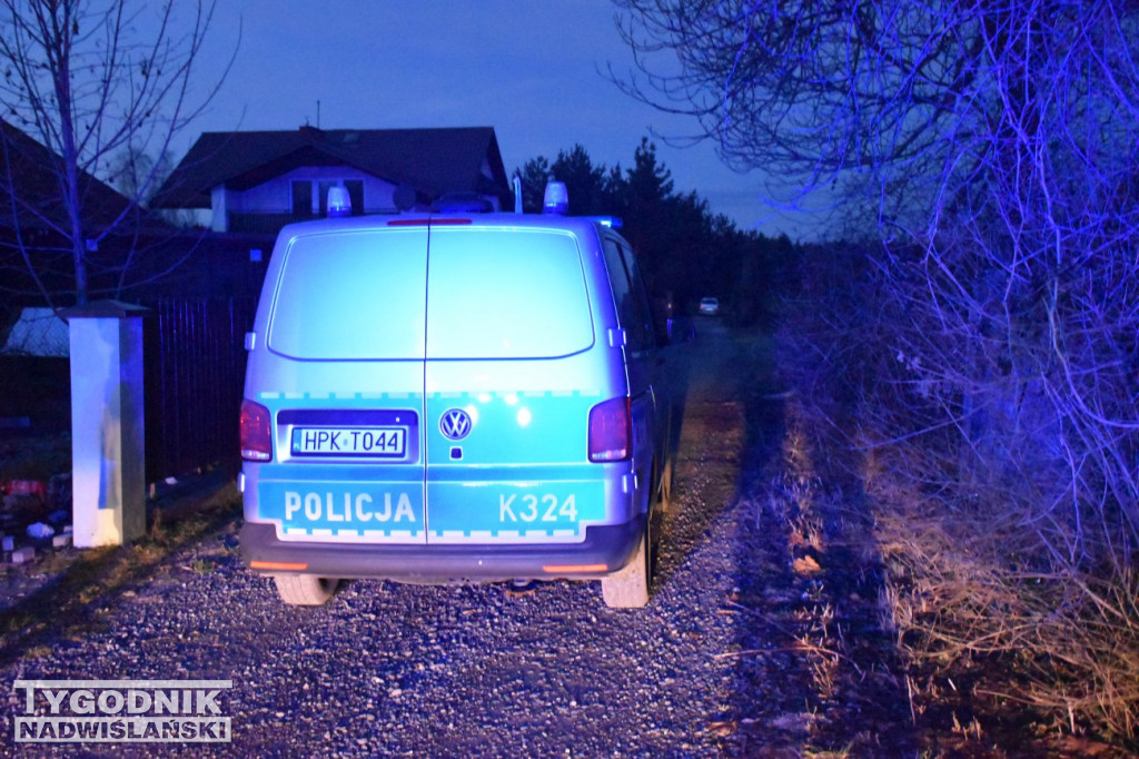 Pożar na os. Mokrzyszów w Tarnobrzegu