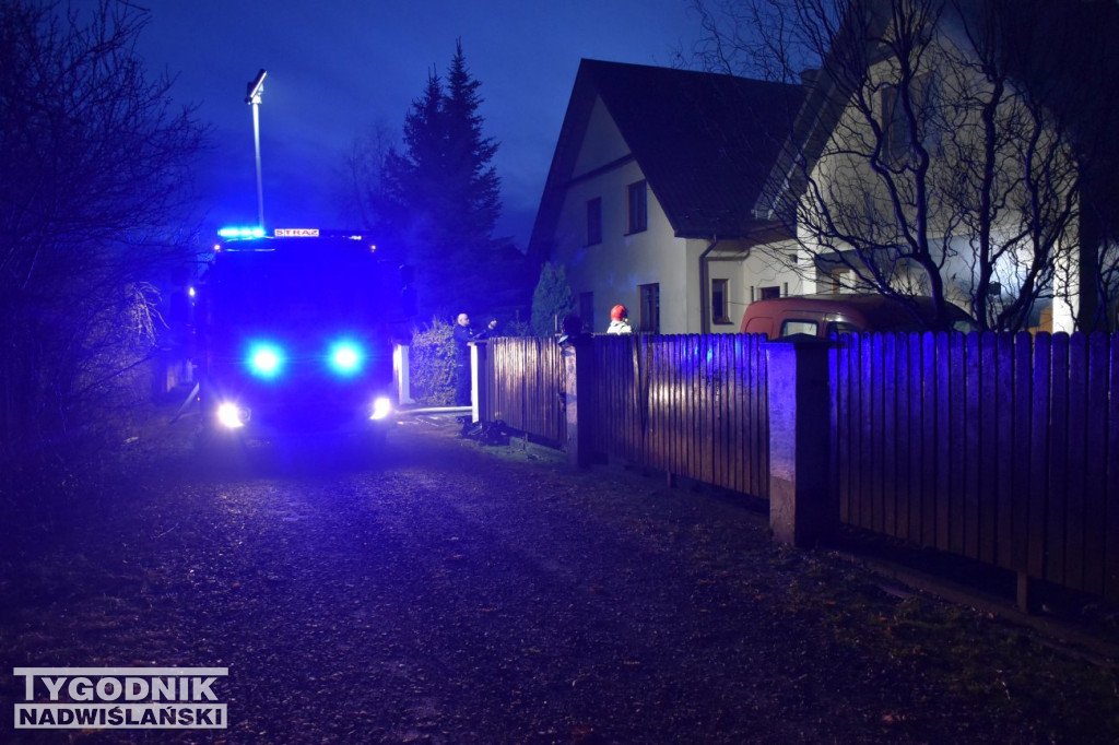 Pożar na os. Mokrzyszów w Tarnobrzegu