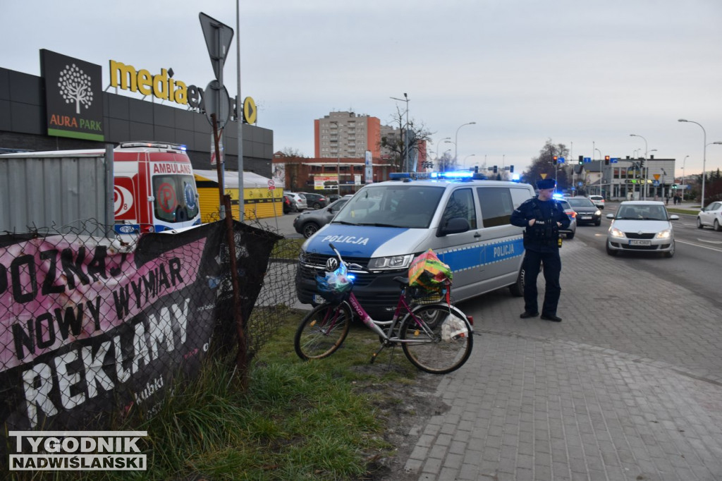 Potrącenie rowerzystki w Tarnobrzegu