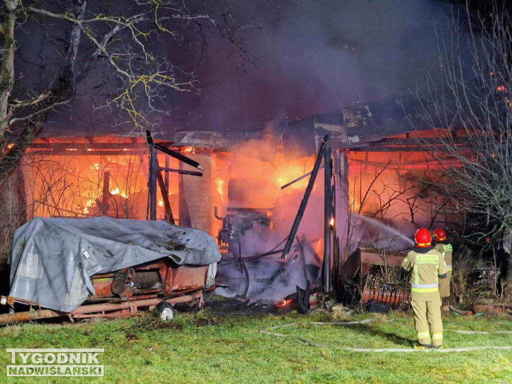 Pożar w Oględowie pod Staszowem