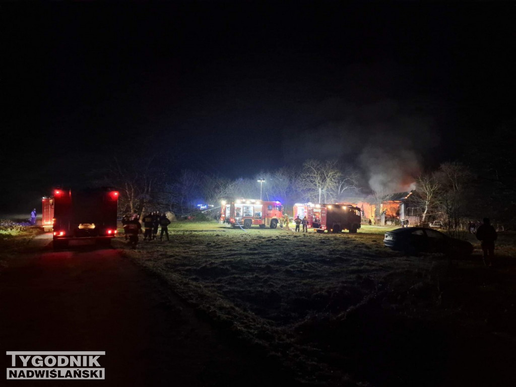 Pożar w Oględowie pod Staszowem
