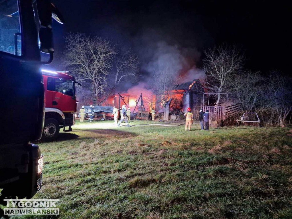 Pożar w Oględowie pod Staszowem