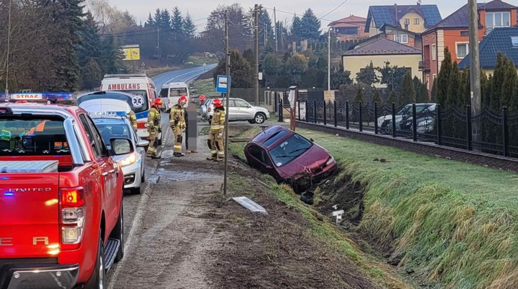 Wypadek w powiecie sandomierskim