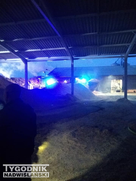 Pożar tartaku w powiecie stalowowolskim
