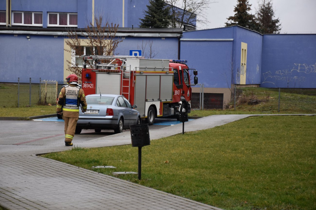 Pożar przy ul. Dąbrowskiej w Tarnobrzegu