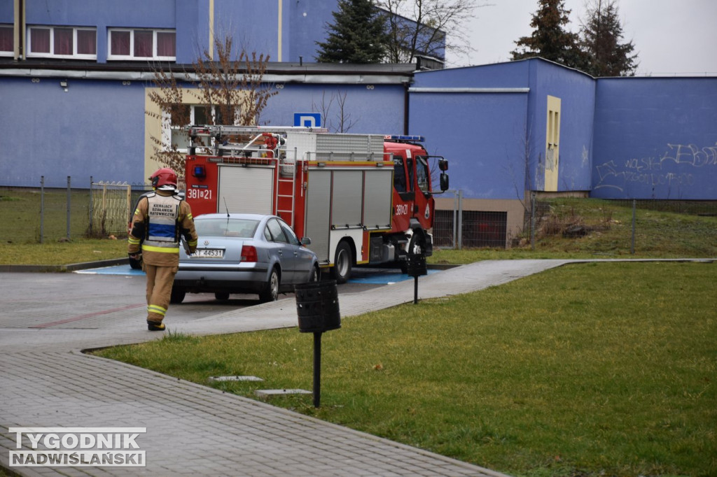 Pożar przy ul. Dąbrowskiej w Tarnobrzegu