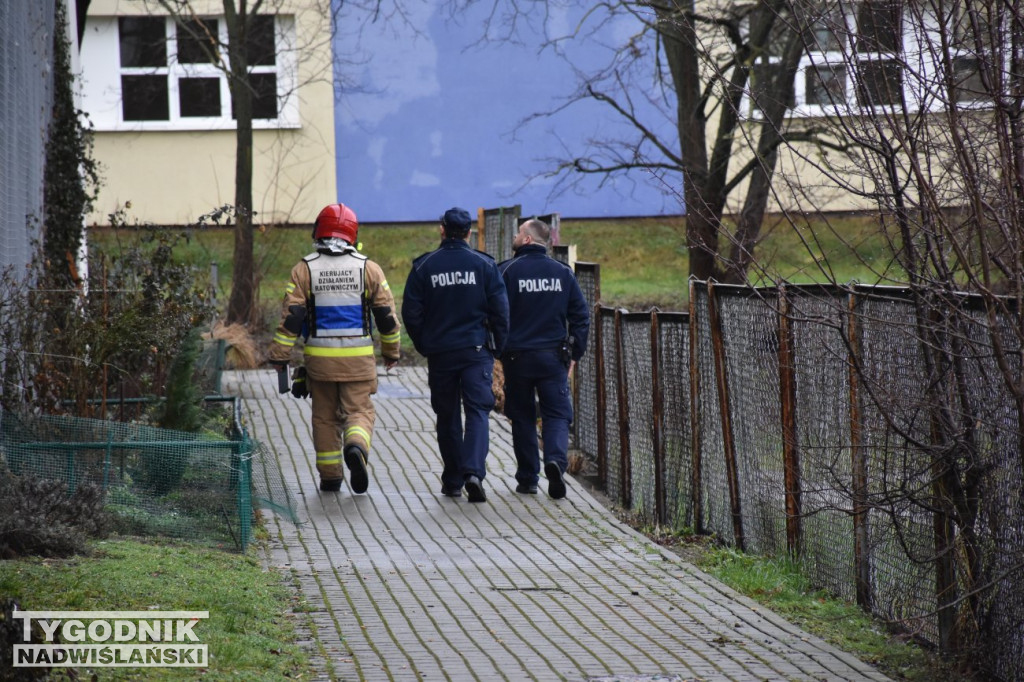 Pożar przy ul. Dąbrowskiej w Tarnobrzegu