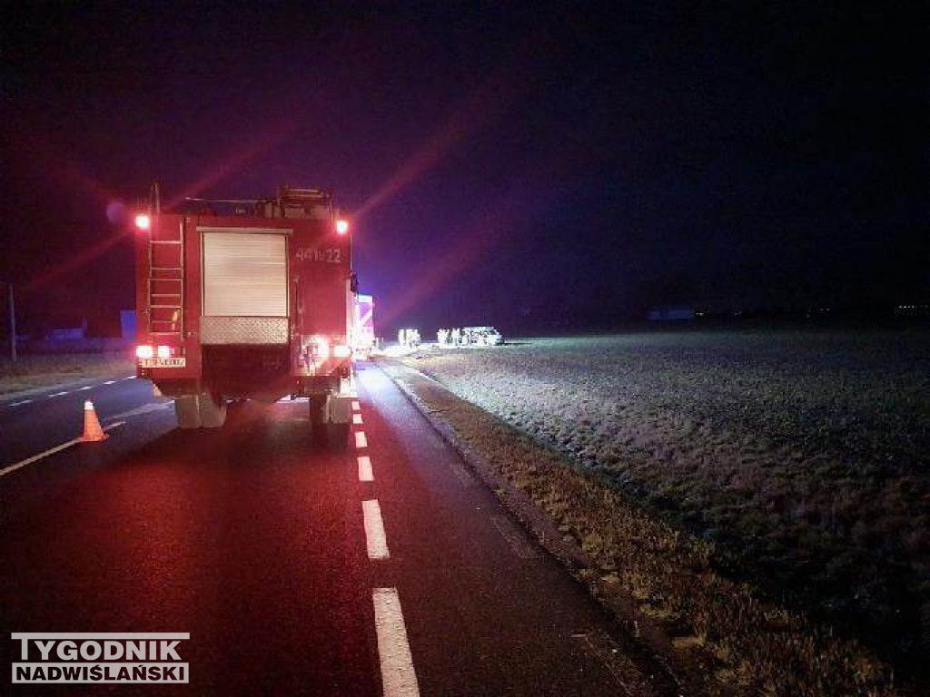 Wypadek na DK79 we Wlonicach