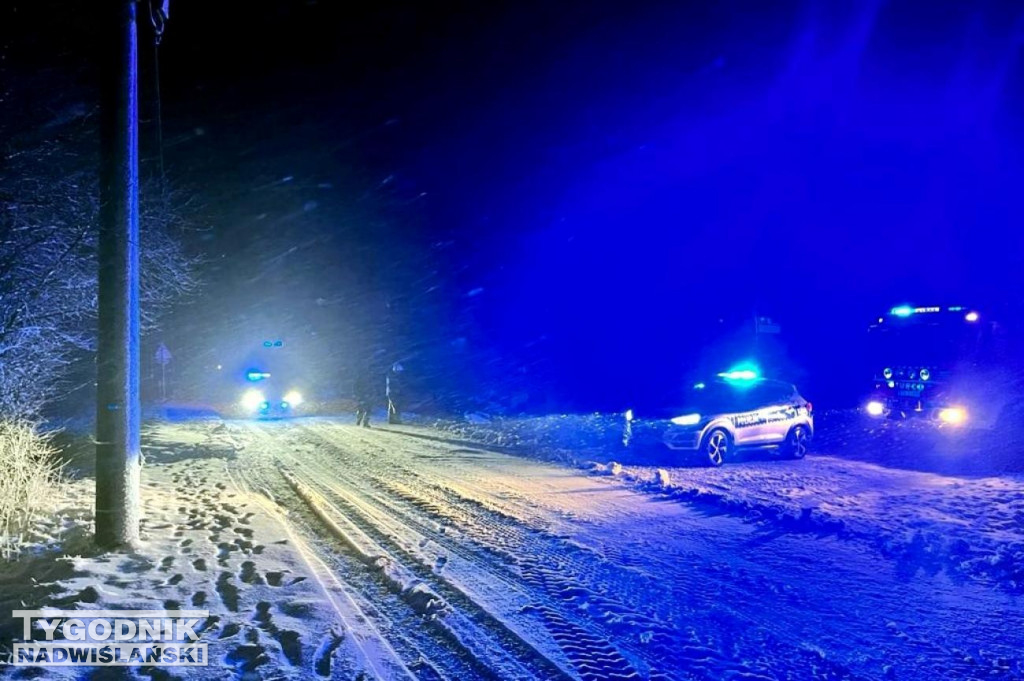 Dachowanie volkswagena w Baranowie Sandomierskim