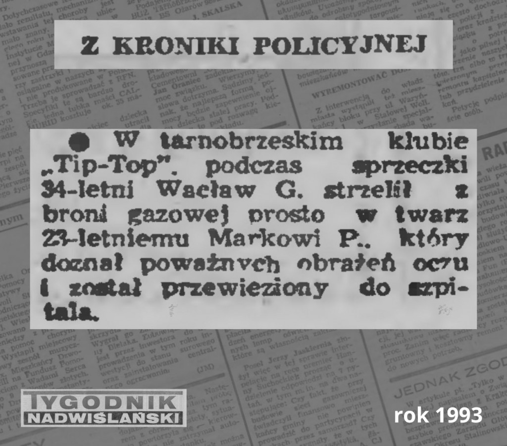 Kryminalny Tarnobrzeg - rok 1993