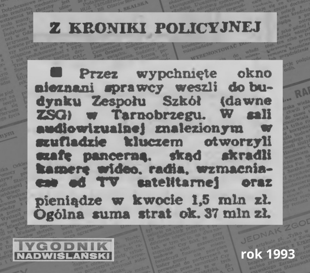 Kryminalny Tarnobrzeg - rok 1993