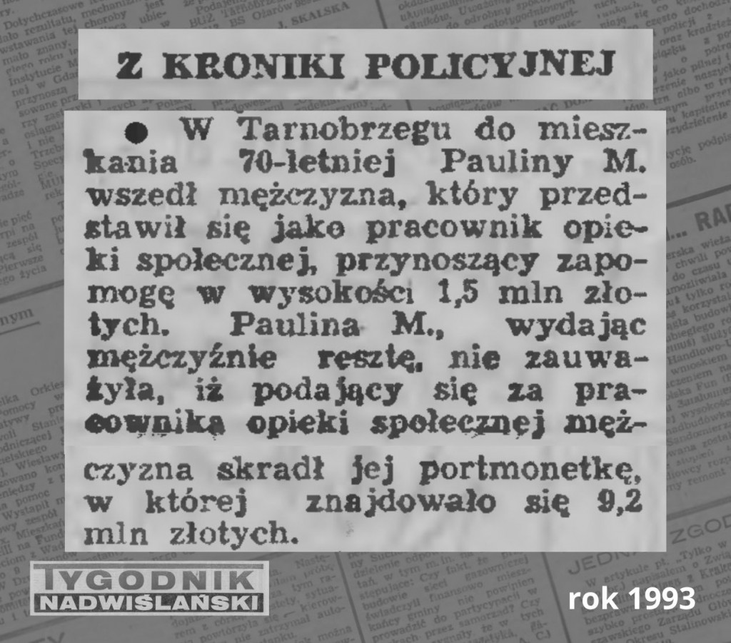 Kryminalny Tarnobrzeg - rok 1993