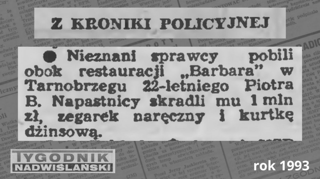 Kryminalny Tarnobrzeg - rok 1993