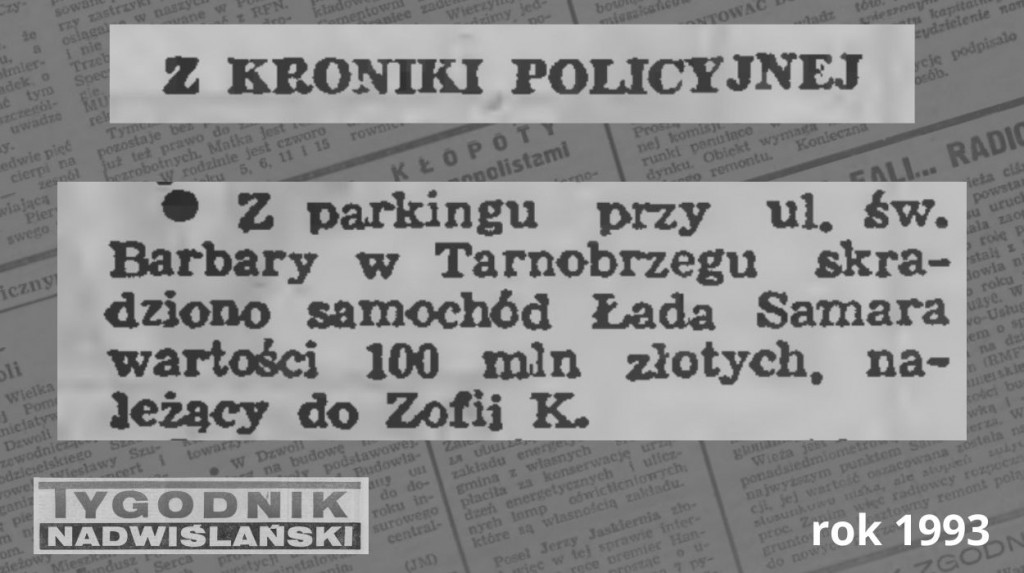 Kryminalny Tarnobrzeg - rok 1993