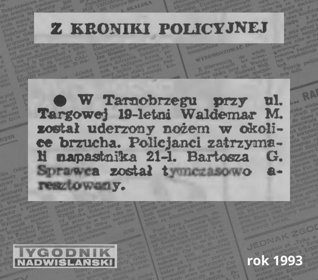 Kryminalny Tarnobrzeg - rok 1993