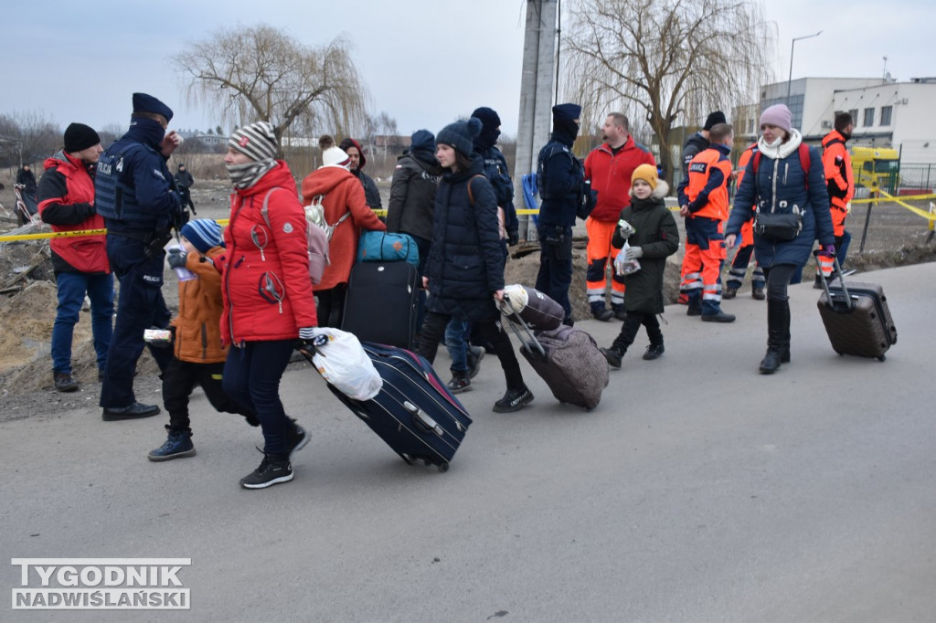 Uchodźcy na granicy w Medyce i w Przemyślu