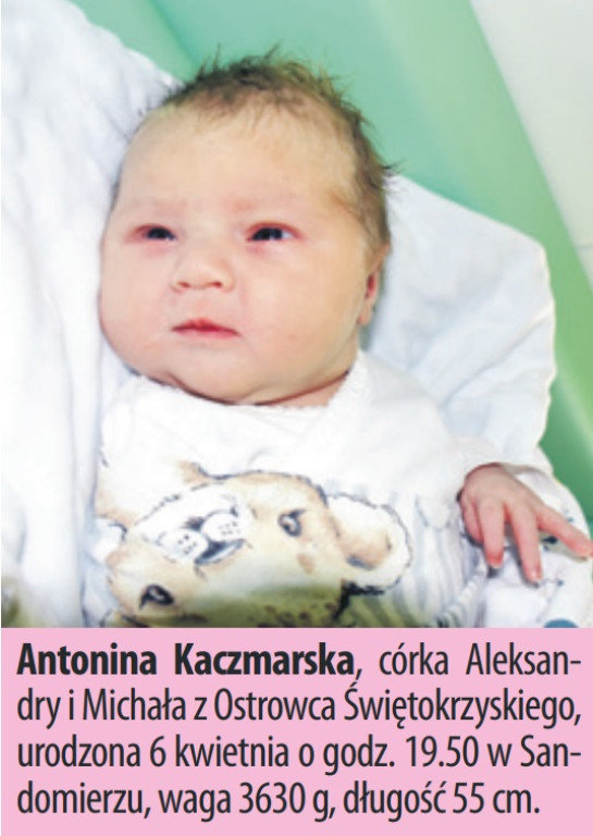 Zdjęcia dzieci urodzonych w naszych szpitalach