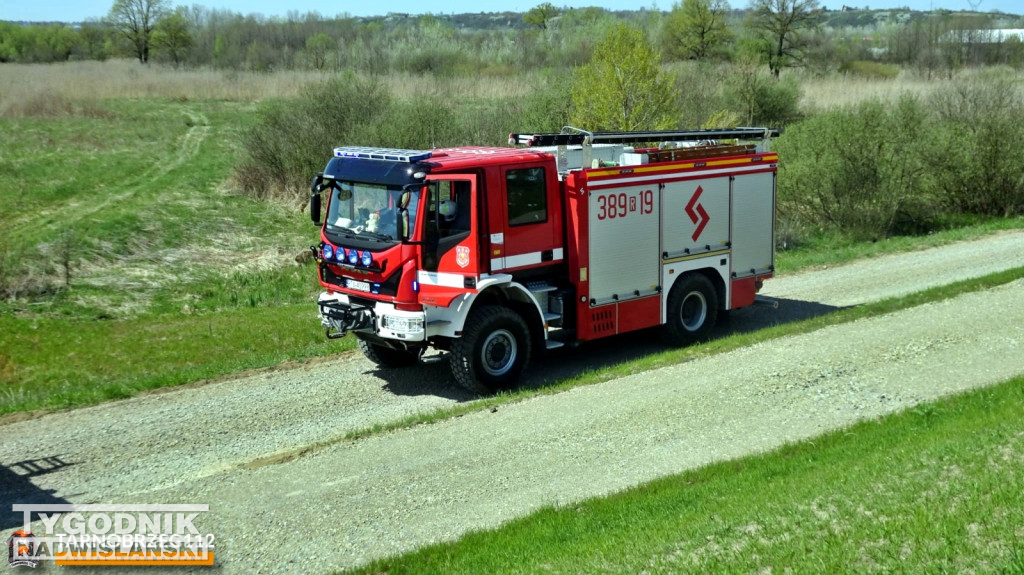 Pożar nieużytków w Gorzycach