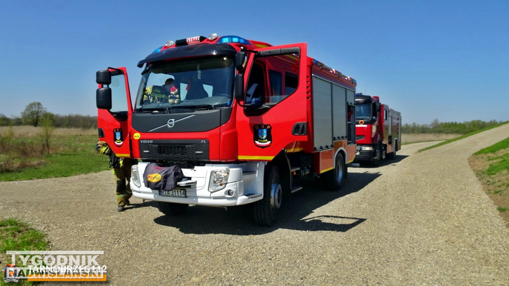 Pożar nieużytków w Gorzycach