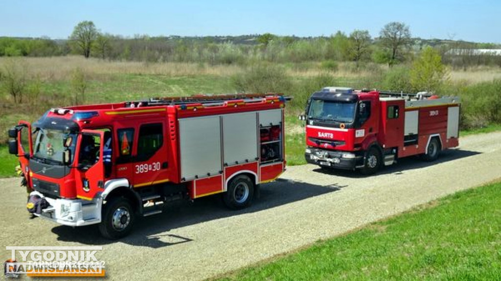 Pożar nieużytków w Gorzycach