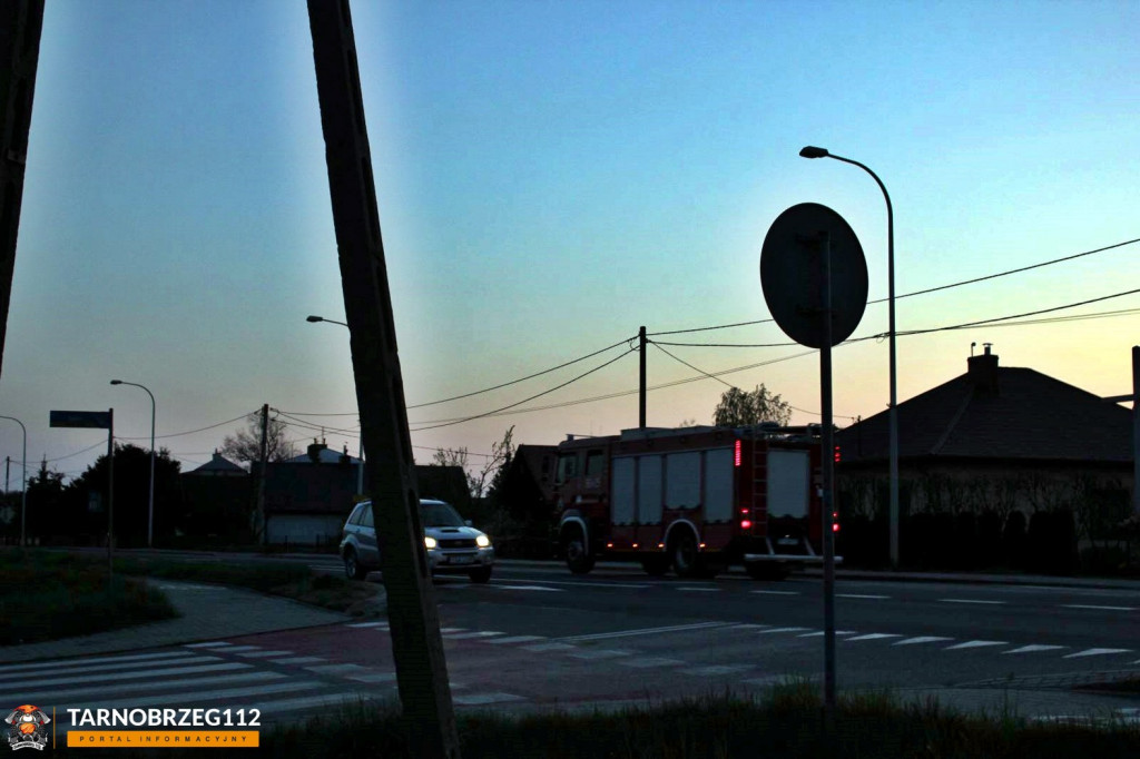 Wypadek motocyklowy na trasie Tarnobrzeg-Sandomierz