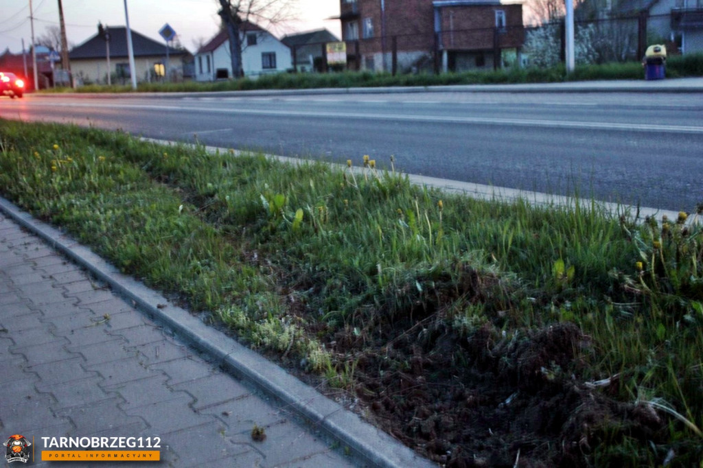 Wypadek motocyklowy na trasie Tarnobrzeg-Sandomierz