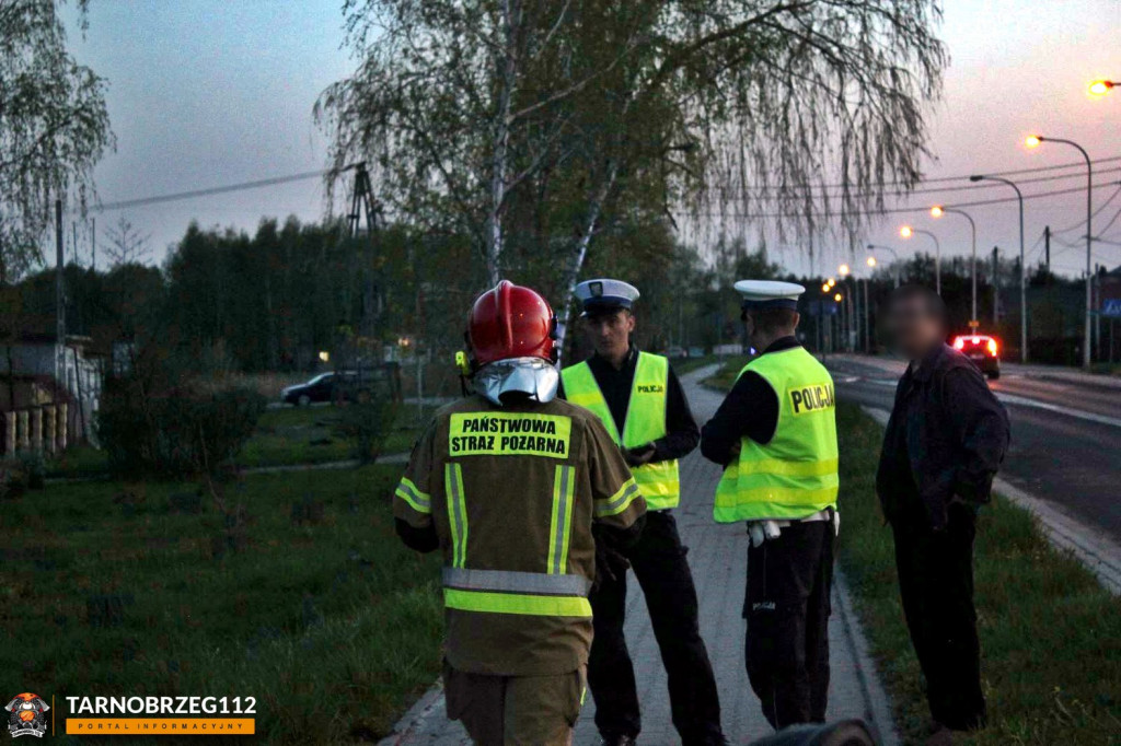 Wypadek motocyklowy na trasie Tarnobrzeg-Sandomierz