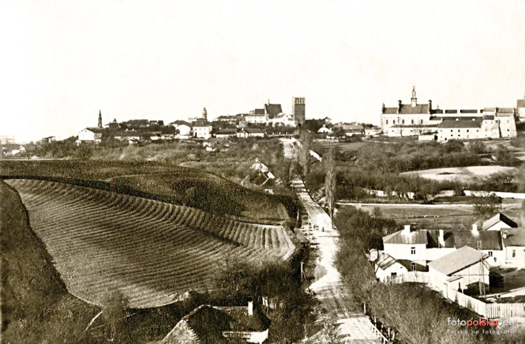 Panoramy Sandomierza z lat 1900-1945