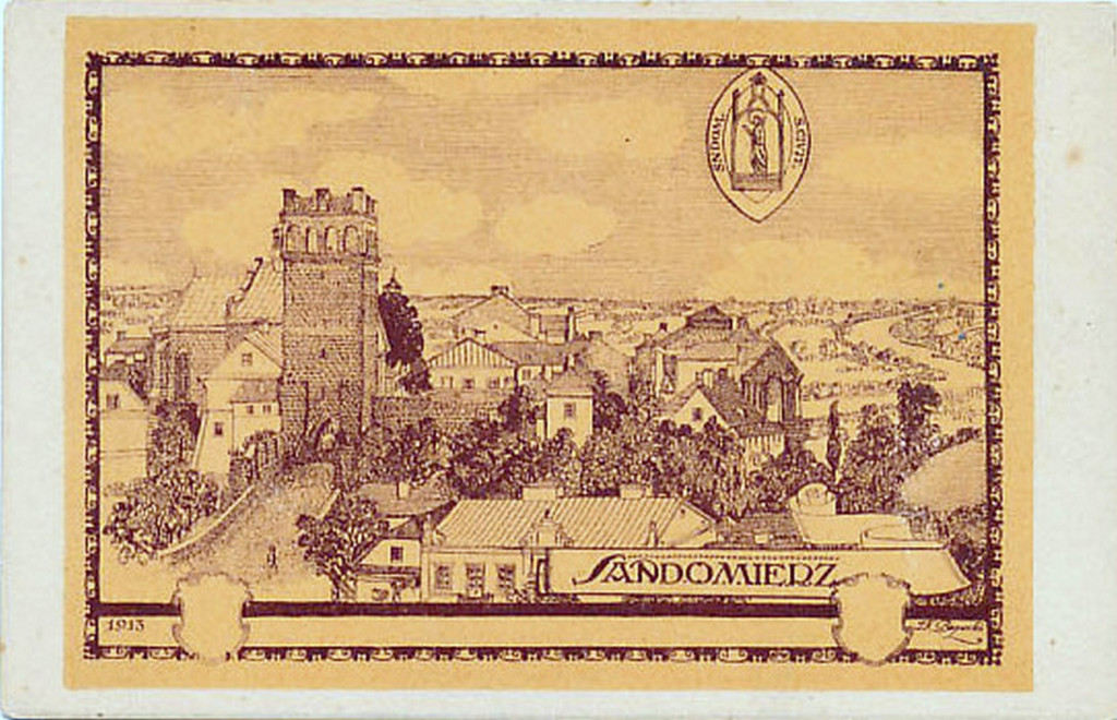 Panoramy Sandomierza z lat 1900-1945