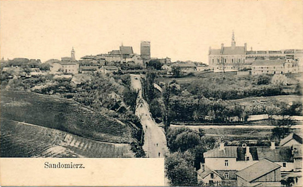 Panoramy Sandomierza z lat 1900-1945