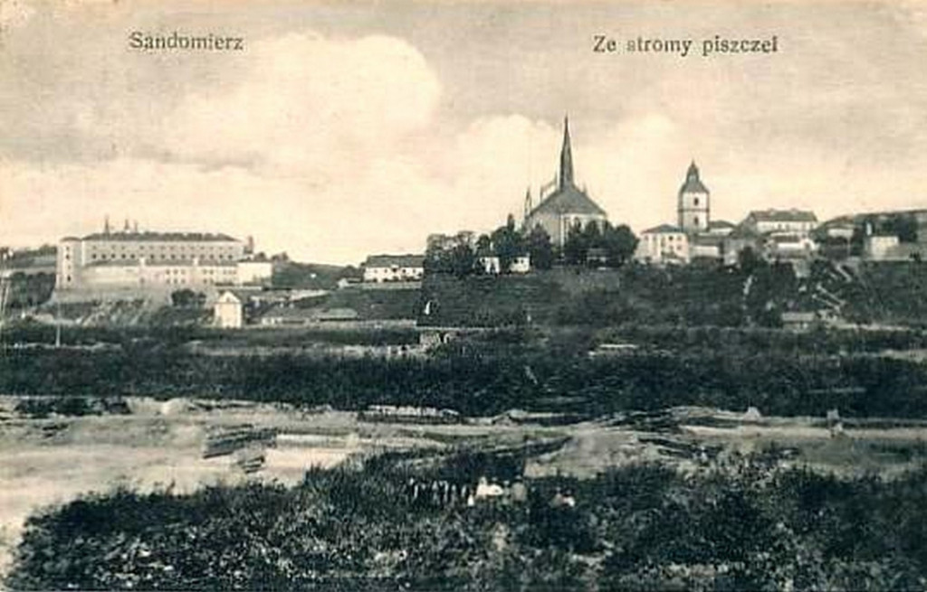 Panoramy Sandomierza z lat 1900-1945